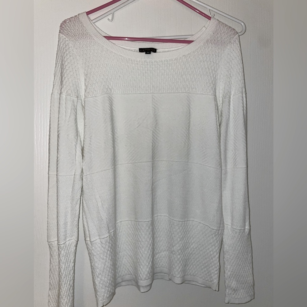 White Express sweater